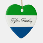 Sierra Leone| Ornement de Noël personnalisé (Droite)