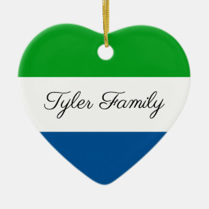 Sierra Leone  Ornement de Noël personnalisé