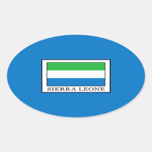 Sierra Leone Ovale Sticker