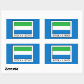 Sierra Leone Rechthoekige Sticker (Vel)