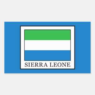 Sierra Leone Rechthoekige Sticker