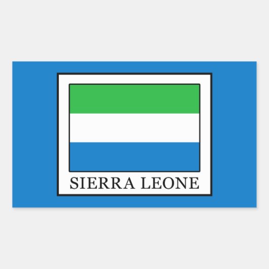 Sierra Leone Rechthoekige Sticker (Voorkant)
