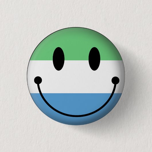 Sierra Leone Ronde Button 3,2 Cm (Voorkant)