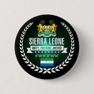 Sierra Leone Ronde Button 5,7 Cm