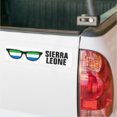 Sierra Leone Shades aangepaste bumpersticker (Op Truck)