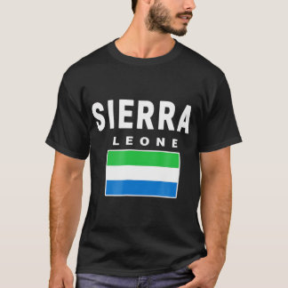Sierra Leone T-shirt T-shirt Vlag souvenir Freetow