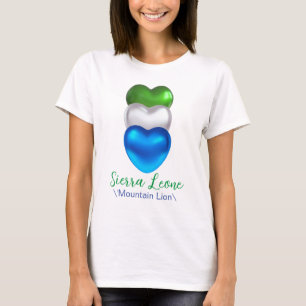 Sierra Leone Three Heart Flag T-shirt