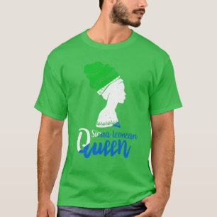 Sierra Leone Vlag Afro Roots T-shirt