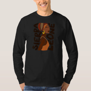 Sierra Leone Vlag Etnische Afrikaanse Heritage Bla T-shirt