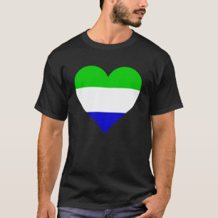 Sierra Leone Vlag Hart Sierra Leone Geschenken Lie T-shirt