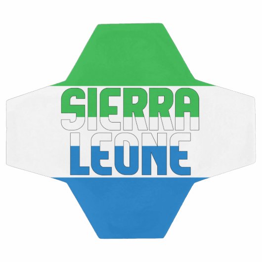 Sierra Leone Vlag Schattig Patriottisch Voetbal (Enkel)