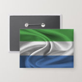 Sierra Leone-vlagknop Button (Voorkant / Achterkant)