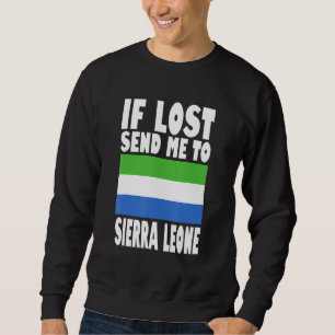 Sierra Leone Vlagontwerp Als verloren stuur me na Trui