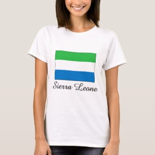 Sierra Leone-vlagontwerp T-shirt