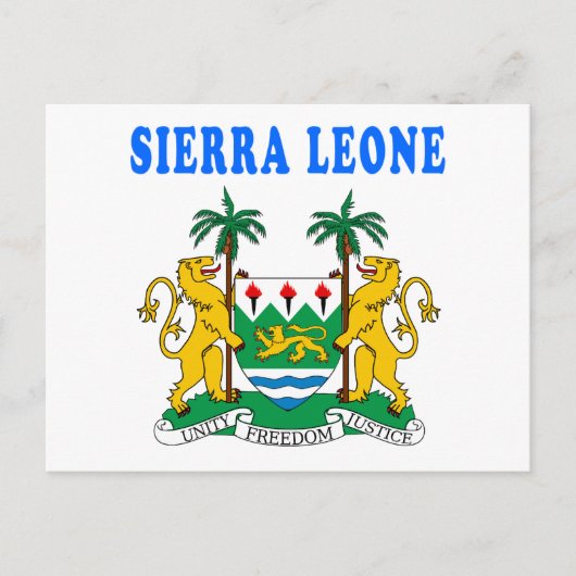 Sierra Leone - wapenschild Design Briefkaart (Voorkant)