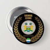 Sierra Leone wapenstilstand Ronde Button 7,6 Cm (Voorkant /achterkant)