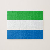 Sierra Leonean Flag Legpuzzel (Horizontaal)