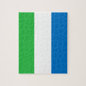 Sierra Leonean Flag Legpuzzel (Verticaal)