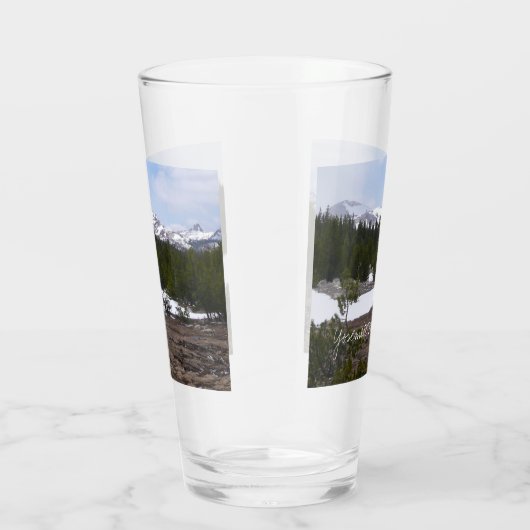 Sierra Nevada bergen en sneeuw op Yosemite Glas (Rechts)