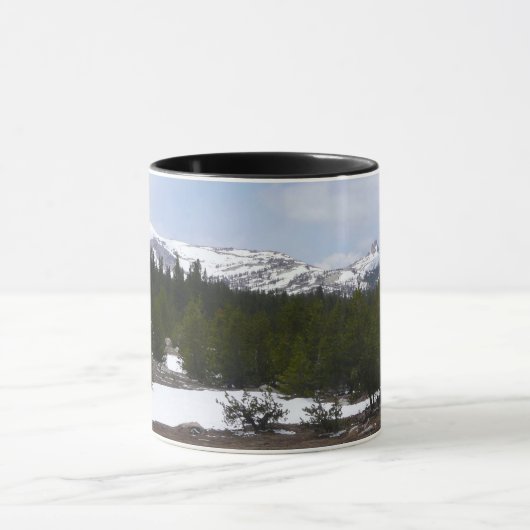 Sierra Nevada bergen en sneeuw op Yosemite Mok (Midden)