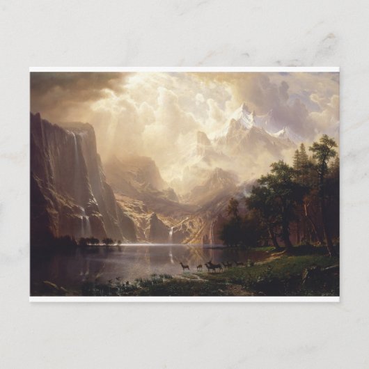  Sierra Nevada bergen van Bierstadt Briefkaart (Voorkant)