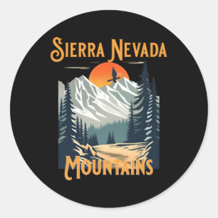 Sierra Nevada bergen wandelen Ronde Sticker