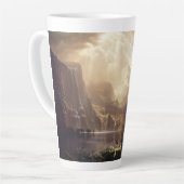 Sierra Nevada CA  landschap Art Monogrammen Latte Mok (Linkerhoek)