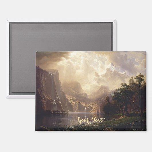 Sierra Nevada CA  landschap Art Monogrammen Magneet (Voorkant / Achterkant)