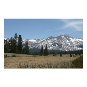 Sierra Nevada-gebergte I vanuit Yosemite Foto Afdruk