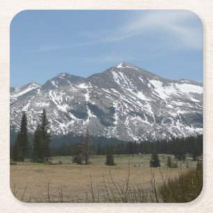 Sierra Nevada-gebergte I vanuit Yosemite Vierkante Kartonnen Onderzetter