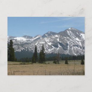 Sierra Nevada Mountains I vanuit Yosemite Briefkaart