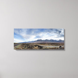 Sierra Nevada Mountains of Owens Valley Canvas Afdruk