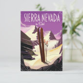 Sierra Nevada vintage skiposter (Staand voorkant)