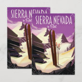 Sierra Nevada vintage skiposter (Voorkant / Achterkant)