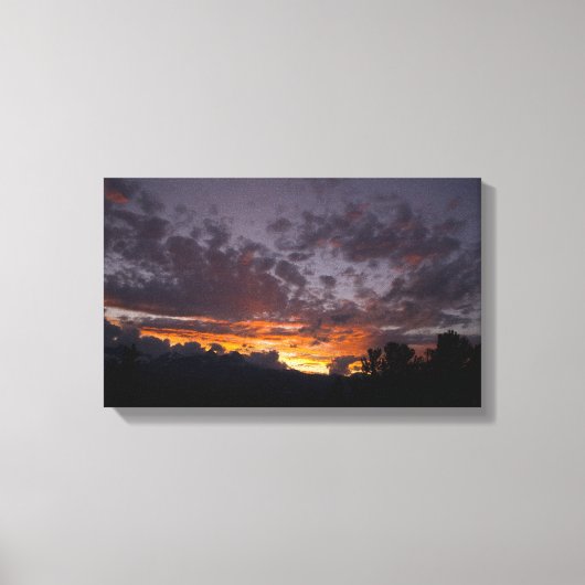 Sierra Sunset 1 omwikkelde canvas print (Voorkant)