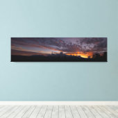 Sierra Sunset Panoramic Wrapped Canvas (Insitu (Houten vloer))