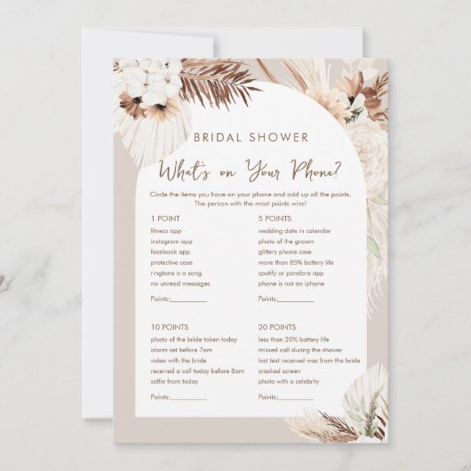 SIERRA Wat is er op uw telefoon Vrijgezellenfeest  Kaart (Voorkant)