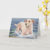 Siërra wenskaart kaart (Gele Bloem)