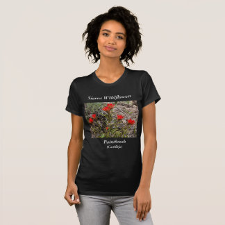 Sierra Wildflower Natuur-Gedekte T-Shirt Paintbors
