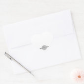 sierspoeling hart sticker (Envelop)