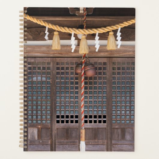 Sierstrop van stro in een tempel planner (Voorkant)