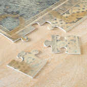 siertapijt met  geometrisch ontwerp legpuzzel (Zijkant)