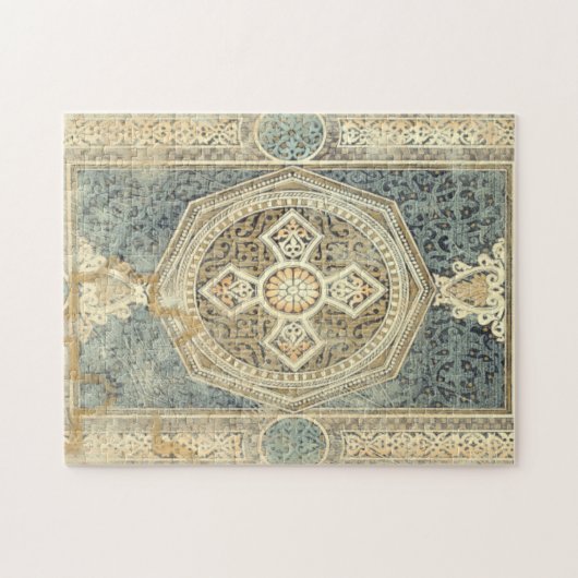 siertapijt met  geometrisch ontwerp legpuzzel (Horizontaal)