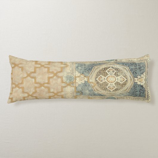 siertapijt met  geometrisch ontwerp lichaamskussen (Voorkant)