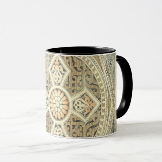 siertapijt met geometrisch ontwerp mok (Voorkant rechts)