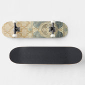 siertapijt met  geometrisch ontwerp skateboard (Horizontaal)