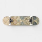 siertapijt met  geometrisch ontwerp skateboard (Horizontaal)