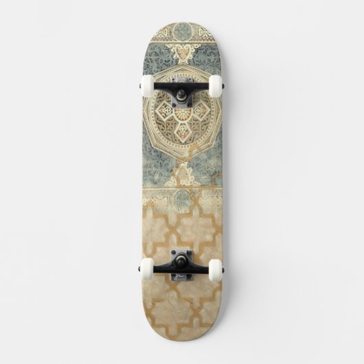 siertapijt met  geometrisch ontwerp skateboard (Voorkant)