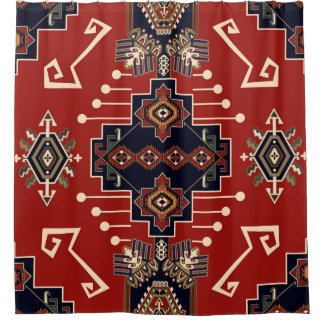 Siertapijt ontwerp:  geometrisch. douchegordijn