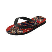 Siertapijt ontwerp:  geometrisch. kinder teenslippers (Schuin)